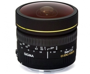 Sigma 8mm F3.5 EX DG Circular Fisheye pentru Sigma